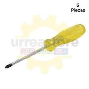 9687 Destornillador ámbar redondo Phillips # 2 1/4″ x 6 Urrea 