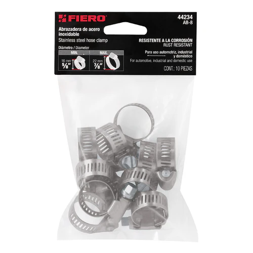 Abrazadera de Acero Inox No. 8