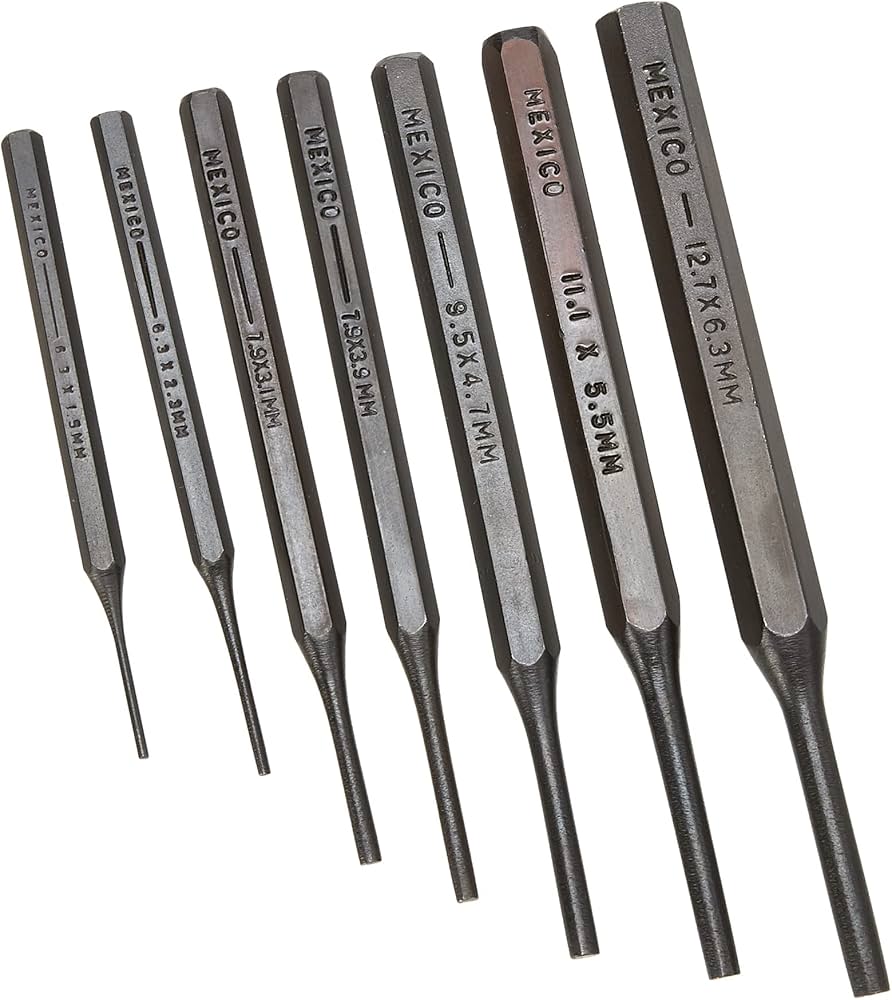  Juego de 7 cinceles 1/4 pulgadas -3/4 pulgadas Urrea 