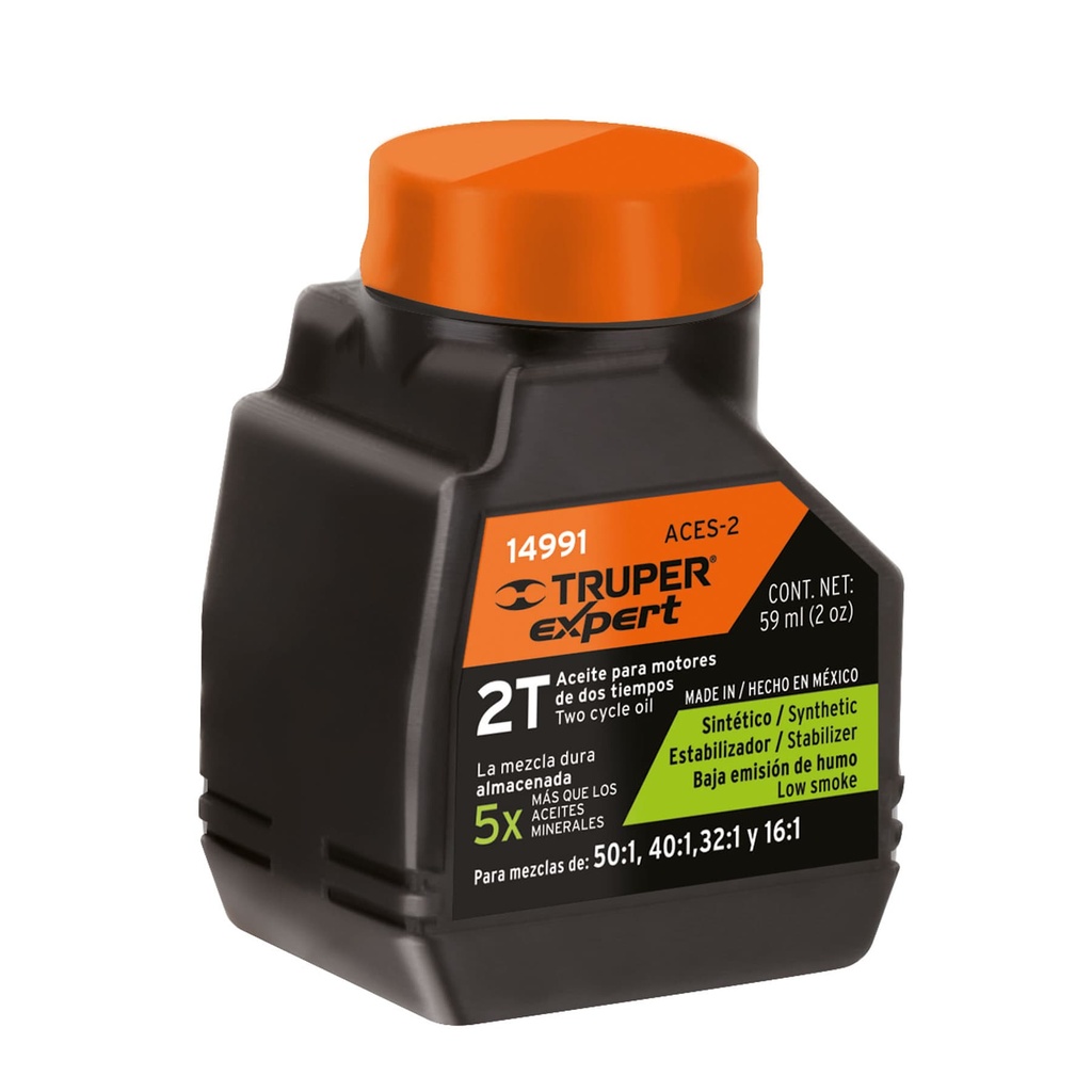 Aceite sintético para motor de 2 tiempos, 60 ml ACES-2