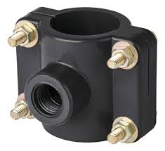 Abrazadera para toma domiciliaria PP 4' x 1/2', Foset ATD-4