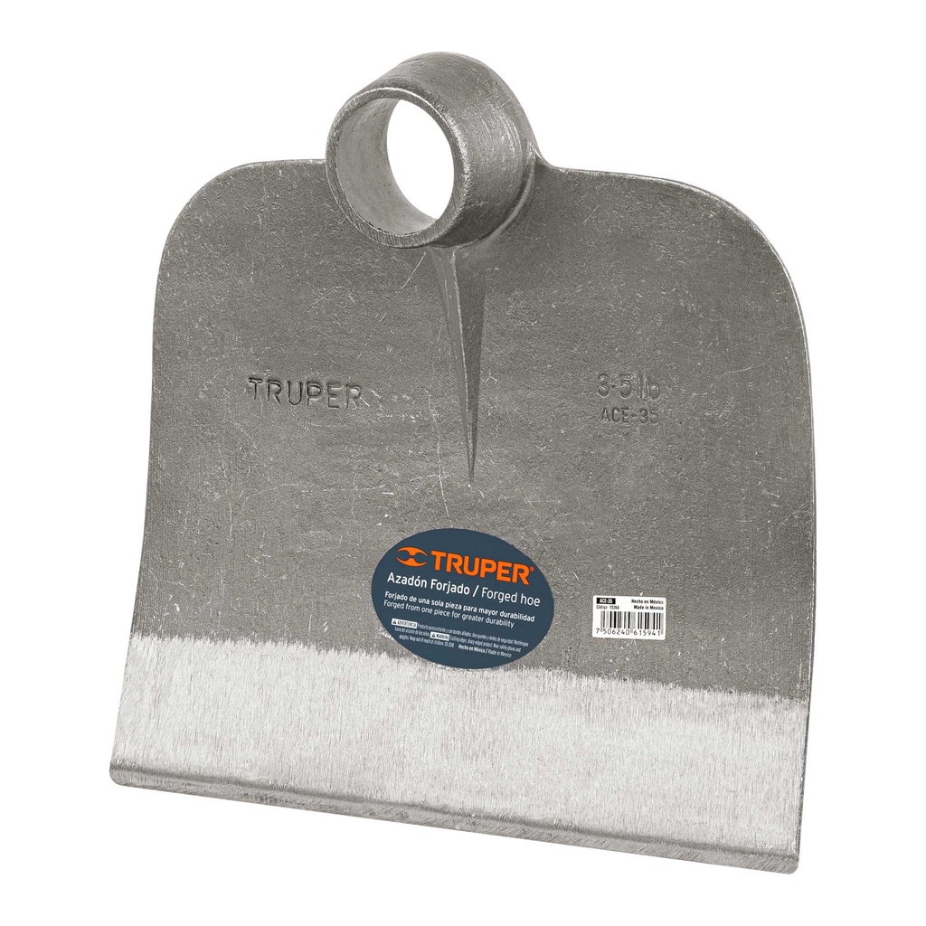 Azadón Centroamericano 3.5, lb sin mango, TRUPER ACE-35