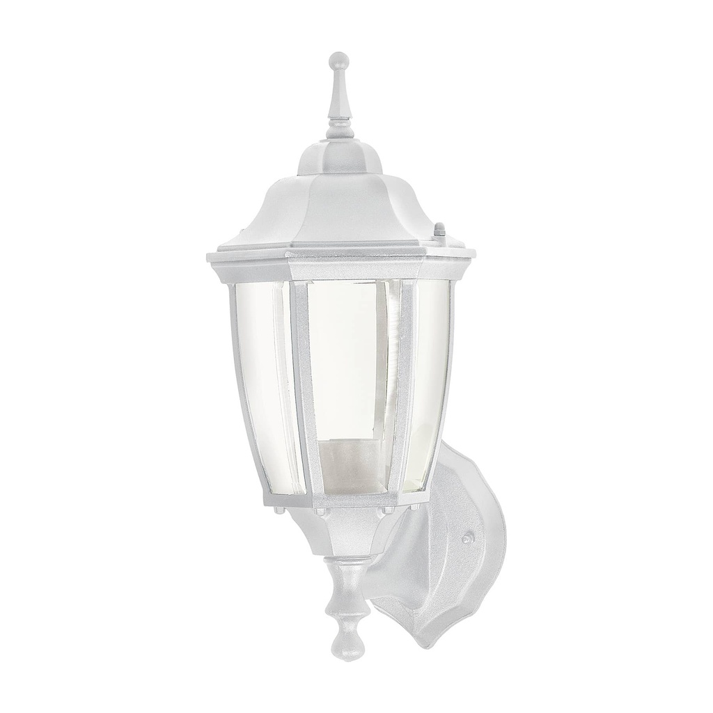 Arbotante tipo farol tradicional soportado p/exterior blanco ARB-100S