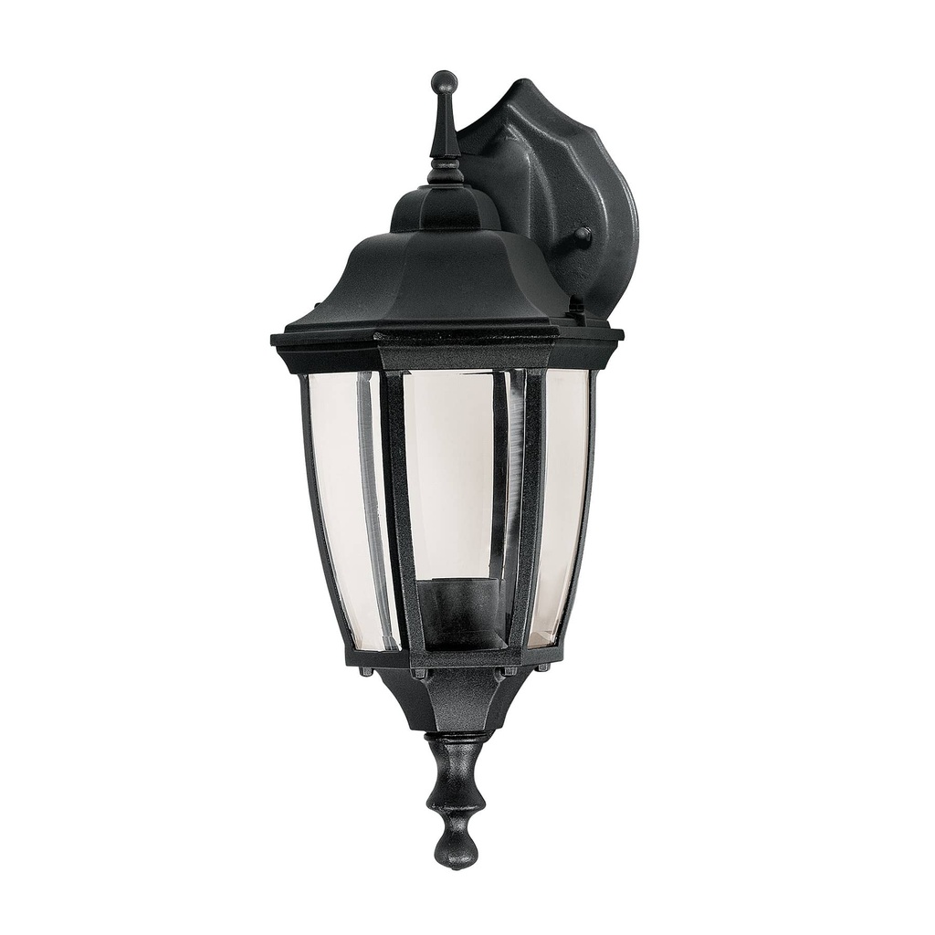 Arbotante tipo farol tradicional suspendido p/exterior negro ARB-103S