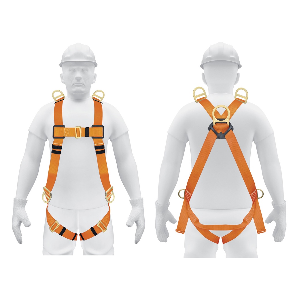 Arnés de cuerpo completo con 5 anillos, ANSI, Truper ARN-5438