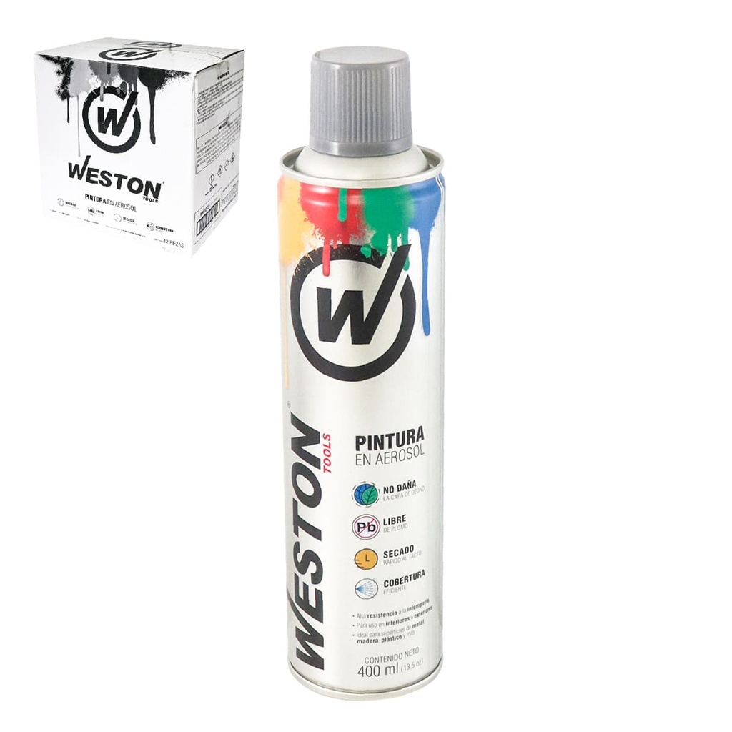 604884-PINTURA AEROSOL GENERAL PAINT GRISCLARO