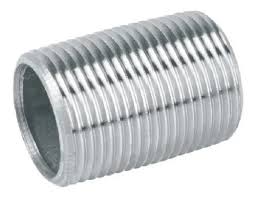 "Niple todo rosca 3/8 inox "