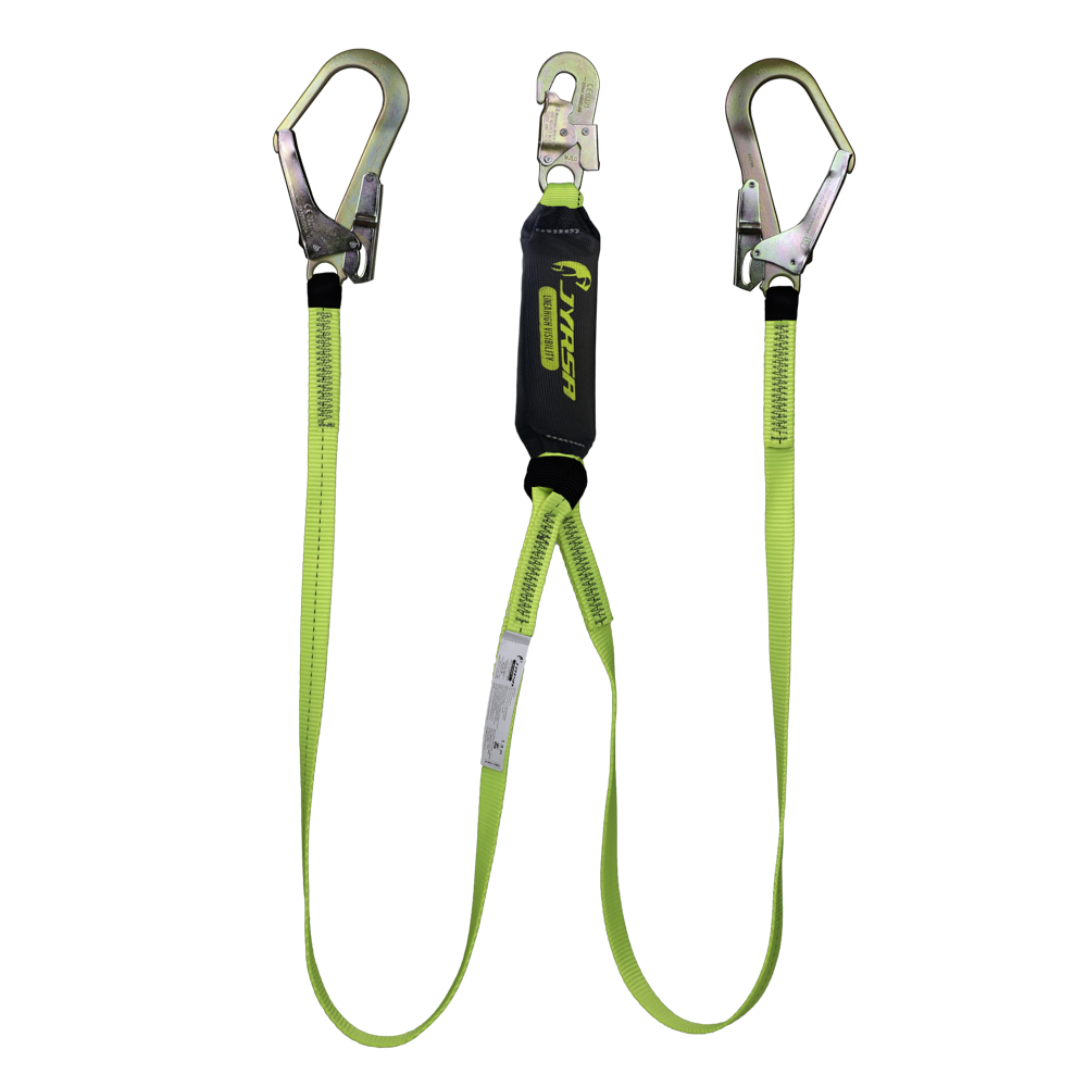 Amortiguador con doble banda de poliéster y ganchos grandes.