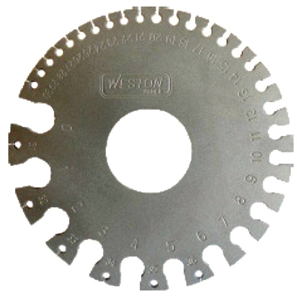 "GAUGE/CALIBRADOR P/ALAMBRES 0 - 36 (0.3125""- 0.007""),"