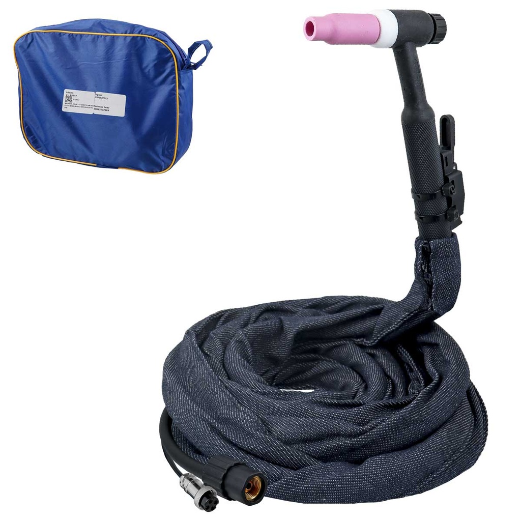 ANTORCHA TIG WP-17 C/SWITCH 4M RIGIDA, P/Z-62800 (MODELO ANTERIOR D/4 POLOS)