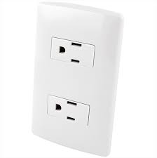 CONTACTO DOBLE ATERRIZADO GFCI PARA PLACA PLASTICA