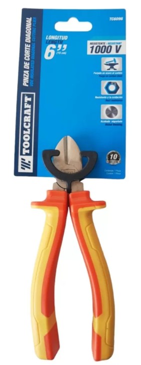PINZA DE CORTE DIAGONAL 6" RESISTENTE A 1000V