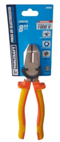 PINZA DE ELECTRICISTA 8" PROFESIONAL RESISTENTE A 1000V