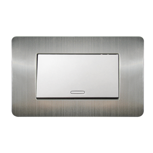 [8841911] APAGADOR DE ESCALERA CON PLACA DE ACERO INOXIDABLE 72 MM