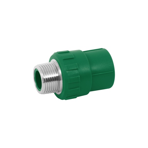 [49879] Adaptador PPR 1/2' macho con inserto metálico, Foset CV-611