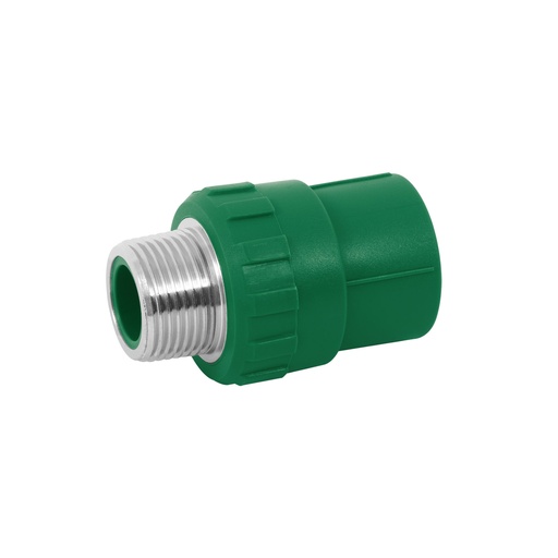 [49880] Adaptador PPR 3/4' macho con inserto metálico, Foset CV-612