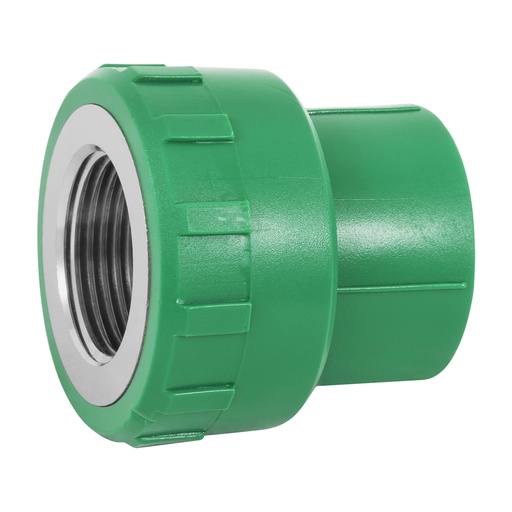 [49887] Adaptador PPR 1' hembra con inserto metálico, Foset CV-603