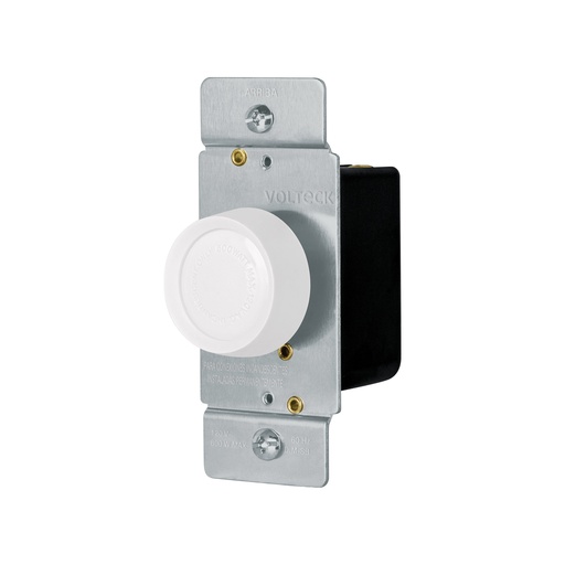 [47723] Atenuador de luz giratorio, Standard, blanco, Volteck DIM-SB