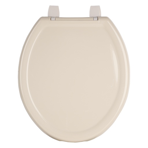 [40242] Asiento redondo ligero con tapa para WC, hueso, FOSET BASIC AWC-35H