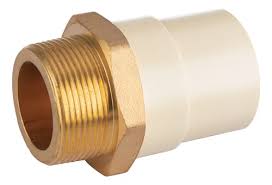 [44918] Adaptador CPVC, 1-1/2', macho inserto metálico-latón, FOSET CPVC-655
