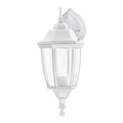 [47290] Arbotante tipo farol tradicional suspendido p/exterior, bco. ARB-102S
