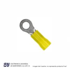 [AE34854] 604775-TERMINAL DE OJO AMARILLA 3/16" CAL 12-10