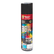 [WM-0075] 604683-PINTURA EN AEROSOL GENERAL PAINT NEGRO