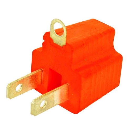 [1150] ADIR 1150 Clavija Convertidora a Tierra, color Naranja