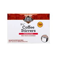 [80909] Agitador para café First Street (caja de 2.4kg)