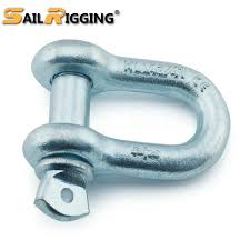 [6210] 1/2 pulgadas WLL 2 T Galv galvanizado d grillete en forma de U de cadena grillete
