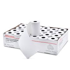 [21801] 21801 ROLLOS DE PAPEL TERMICO PARA IMPRESORA PUNTO DE VENTA OFFICE DEPOT 21801 BLANCO EMPAQUE CON 3 PZA 