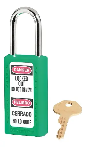 [ML790, 411GRN] 411GRN CANDADO SAFETY VERDE