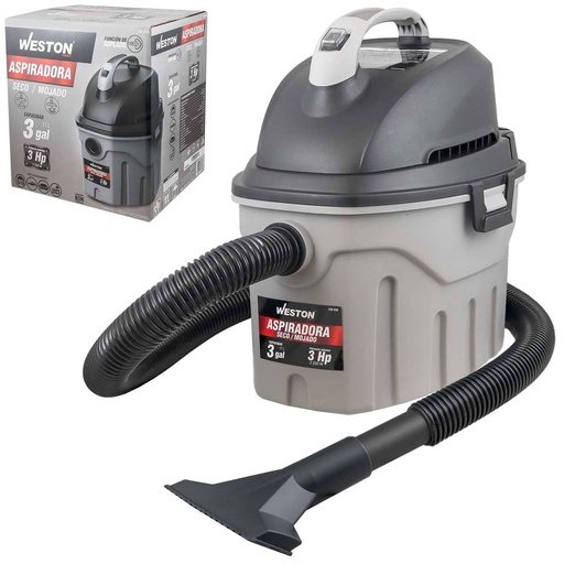 [CW-220] ASPIRADORA MOJADO/SECO 2.5GAL (10 L) 5HP 127V