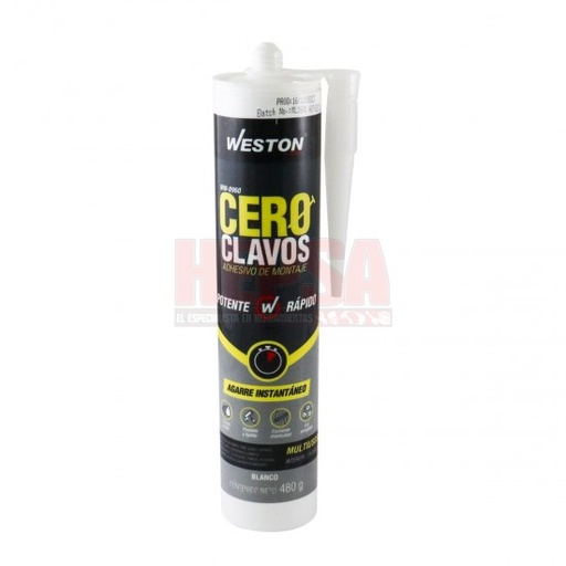 [WM-0960] ADHESIVO DE MONTAJE CERO CLAVOS 480 g