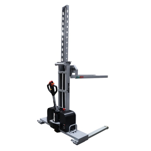 [Y-9110] APILADOR AUTOCARGABLE ELECTRICO CAP.500kg 1.3m LEVANTE C/ELEVACION Y CONDUCCION ELECTRICA