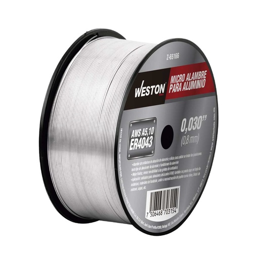 [Z-65166] "MICRO ALAMBRE P/ALUMINIO 4043 .030"" (.5KG)"