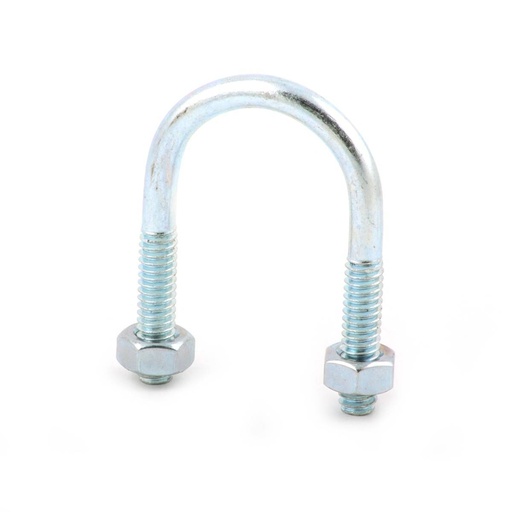 [ZC-01018] ABRAZADERA TIPO "U" C/TUERCAS GALV. P/TUBO DE 1-1/2" ROSCA DE 5/16" (Precio x Pza - Caja c/25 pzas)