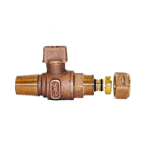 [81EP 13] 1/2" VALV.INS.ESFERA P/TUB.PLAS.ALMA ALUM.