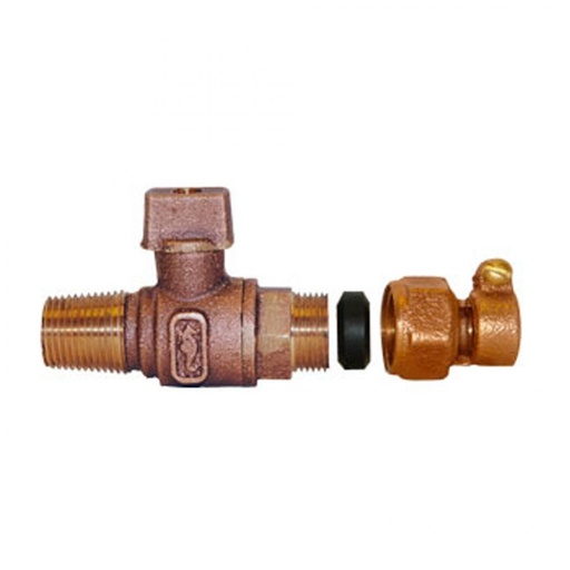 [81ETA 13] 13MM.VALV.INSER.ESFERA P/TUB.COBRE O POLIET.C/TCA.ABRAZADERA