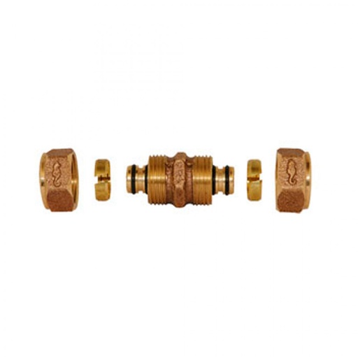 [81UAP 13] 1/2" COPLE UNION P/TUB.PLAST.C/ALMA ALUMINIO