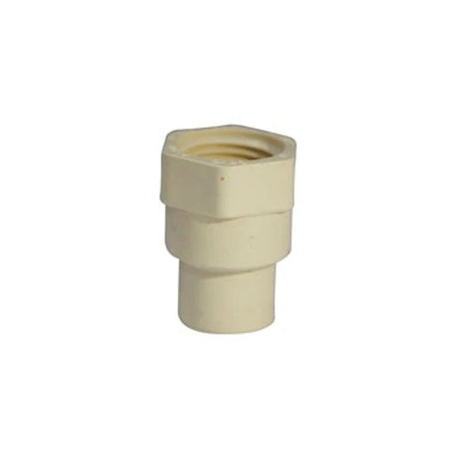 [C28 25] ADAP.HEMBRA C/ANILLO DE GOMA DE CPVC 25MM