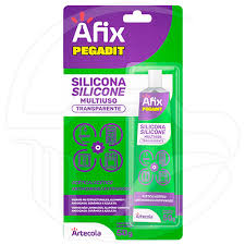 [0779-0164   5600016] AFIX SILICON MULTIUSO TRANSP.  70gr